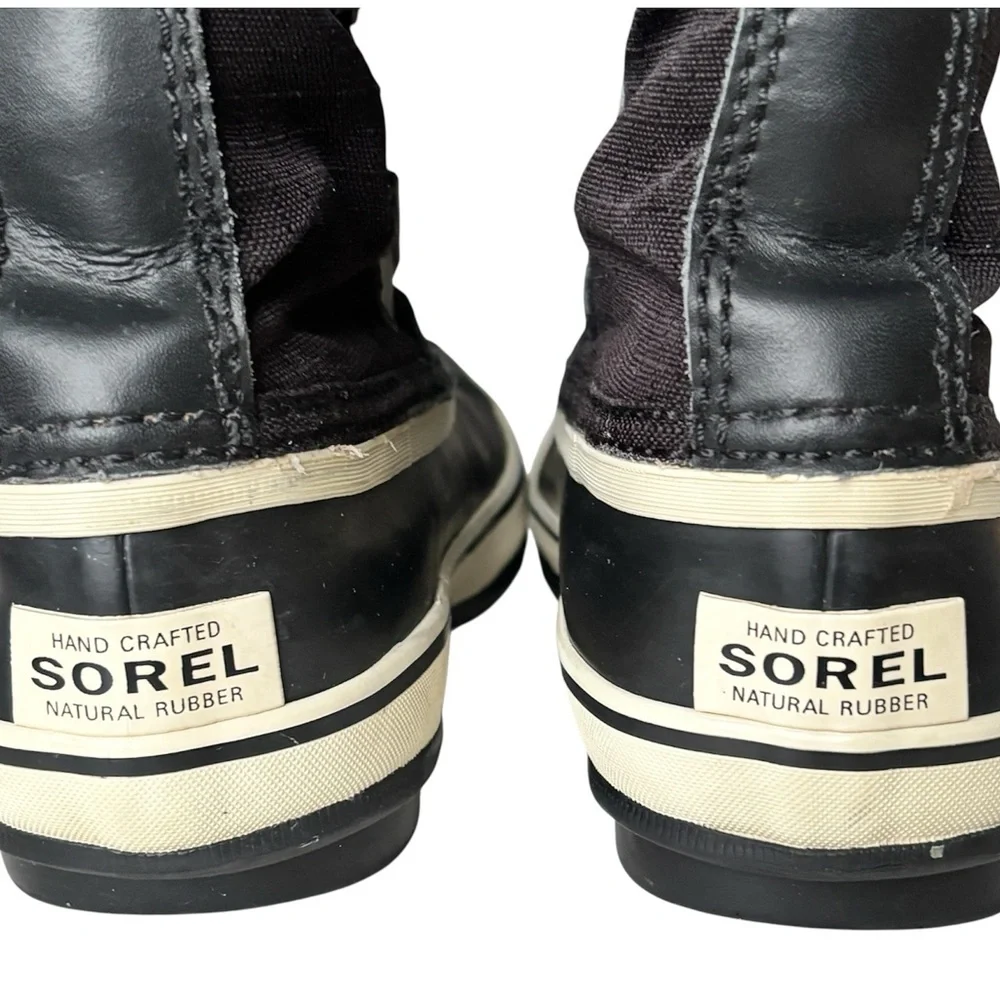 SOREL Winter Carnival Waterproof Boots - Black/Quarry | Size 6 - Picture 10 of 14